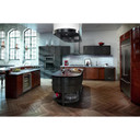 Kitchenaid® 24.2 Cu. Ft. 42" Width Built-In Stainless French Door Refrigerator with Platinum Interior Design KBFN502EBS