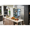 Kitchenaid® 24.2 Cu. Ft. 42 Width Built-In Stainless French Door Refrigerator with Platinum Interior Design KBFN502ESS