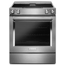 Kitchenaid® 30-Inch 4-Element Electric Downdraft Front Control Range KSEG950ESS