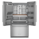 Kitchenaid® 26.8 Cu. Ft. Standard-Depth French Door Refrigerator with Exterior Ice and Water Dispenser KRFF577KPS