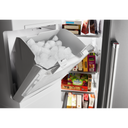 Kitchenaid® 24.8 cu ft. Side-by-Side Refrigerator with Exterior Ice and Water and PrintShield™ finish KRSF705HPS