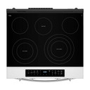 Whirlpool® 30-inch Smart Slide in Electric Range with True Convection, No Preheat Air Fry, WipeClean™ Coating, Steam/Self Clean and High Speed Preheat YWSES7530RZ