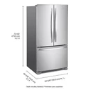Whirlpool® 36-Inch Wide Counter-Depth French Door Bottom Mount Refrigerator - 20 cu. ft. WRFC2036RZ