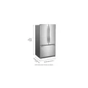 Whirlpool® 36-Inch Wide Counter-Depth French Door Bottom Mount Refrigerator - 20 cu. ft. WRFC2036RZ