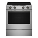 Kitchenaid® 5.3 Cu. Ft. Slide-in Electric Range with Two Even-Heat™ Hyper Elements and Convection Cooking Modes YKSES530SPS