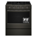 Kitchenaid® 5.0 Cu. Ft. Smart Slide-in Gas Range with Convection Cooking Modes and 2-in-1 Burner KSGS530SBE