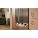 Kitchenaid® 20.8 Cu. Ft. 36" Built-In French Door Bottom Mount Refrigerator with Platinum Interior KBFN536SPS