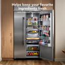 Kitchenaid® 30 Cu. Ft. 48" Built-In Side-by-Side Refrigerator with Platinum Interior KBSN748SPS