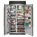 Kitchenaid® 25.5 Cu. Ft. 42" Built-In Side-by-Side Refrigerator with Platinum Interior KBSN742SBE