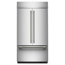 Kitchenaid® 24.2 Cu. Ft. 42"" Built-In French Door Bottom Mount Refrigerator with Platinum Interior KBFN542SPS