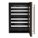 Kitchenaid® 24" Undercounter Wine Cellar with Full-Extension Wood-Front Racks KUWR324SPA