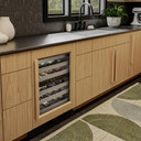Kitchenaid® 24" Undercounter Wine Cellar with Full-Extension Wood-Front Racks KUWR324SPA