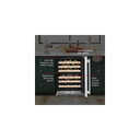 Kitchenaid® 24" Undercounter Wine Cellar with Full-Extension Wood-Front Racks KUWR524SPS