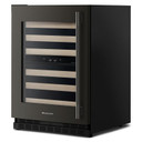 Kitchenaid® 24" Undercounter Wine Cellar with Full-Extension Wood-Front Racks KUWL524SBE