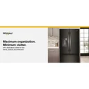 Whirlpool® 36-inch Wide True Counter Depth 3-Door French Door Refrigerator - 23.4 cu. ft. WRFC5036RV