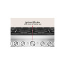 KitchenAid® 36-Inch 6 Burner Commercial-Style Gas Range with No Preheat Air Fry Mode KFGS936SSS