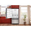 Kitchenaid® 22 Cu. Ft. 33-Inch Standard-Depth Bottom Mount Refrigerator with Left Door Swing KRBL133SPS