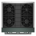 KitchenAid® 30-Inch 4 Burner Commercial-Style Dual Fuel Range with No Preheat Air Fry Mode KFDS930SJP