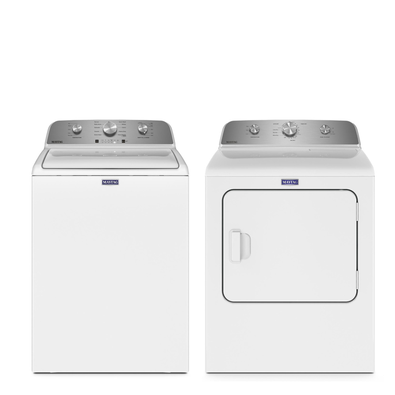 Maytag Washer & Dryer Set White Power Agitator