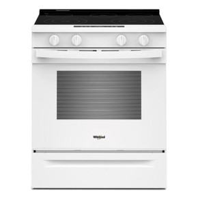 Whirlpool® 30-inch Electric Smart Range with Air Cooking Technology and Steam Clean YWSES4530TW