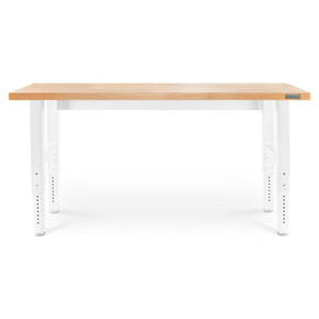 Gladiator® 6' (182.9 cm) Wide Adjustable Height Hardwood Workbench GAWB06HWGW