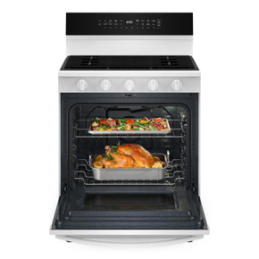 Whirlpool® 30-inch Smart Gas Range with True Convection, Steam/Self Cleaning, Rapid Preheat 5.3 CuFt Capacity WFGS7530RW