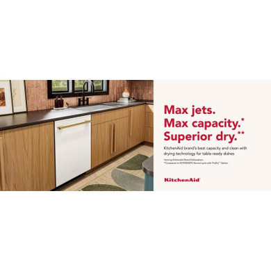 KitchenAid® 360° Max Jets™ Third Rack Dishwasher with Advanced ProDry™ System, 44 dBA KDTS624SPL