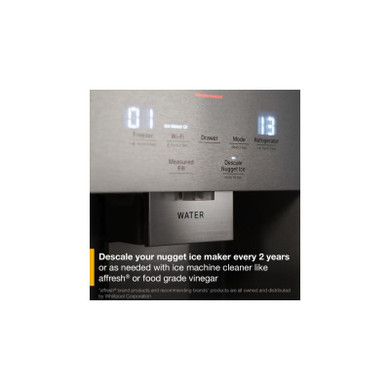 Whirlpool® 36-inch True Counter Depth 3-Door French Door Refrigerator with Nugget Ice - 23.4 cu. ft. WRFC7436TZ