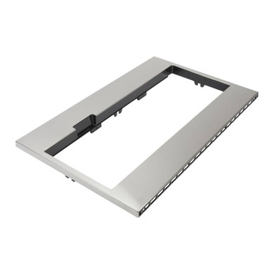 Built-In Low Profile Microwave Standard Trim Kit with Pocket Handle, Stainless Steel W11451313