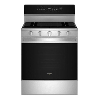 Whirlpool® 30-inch Smart Gas Range with True Convection, Steam/Self Cleaning, Rapid Preheat 5.3 CuFt Capacity WFGS7530RZ