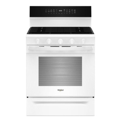 Whirlpool® 30-inch Smart Gas Range with True Convection, Steam/Self Cleaning, Rapid Preheat 5.3 CuFt Capacity WFGS7530RW