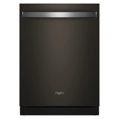 Whirlpool® 24-Inch Dishwasher with Total Coverage Wash Action and Auto Open Air Dry in Fingerprint Resistant Black Stainless WDTS8024SV