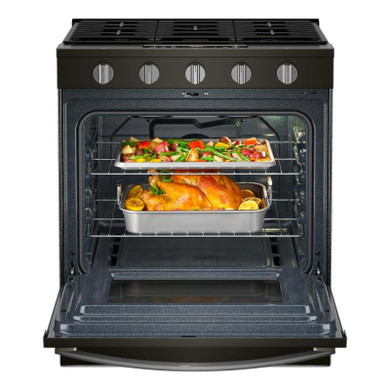 Whirlpool® 30-inch Gas Range with Air Cooking Technology WSGS5030SV