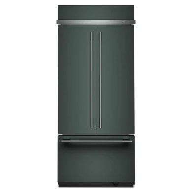 Kitchenaid® 20.8 Cu. Ft. 36" Built-In French Door Bottom Mount Refrigerator with Platinum Interior KBFN536SJP