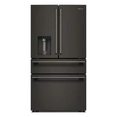 Kitchenaid® 29 cu. ft. French Door Refrigerator with Exterior Water and Ice and FreshChill™ Full-Width Refrigerated Drawer KRMF436SBE