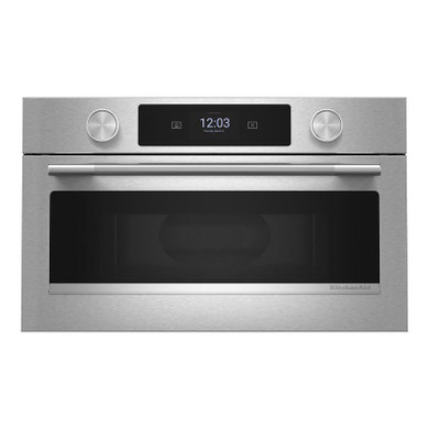 Kitchenaid® Four à micro-ondes encastré avec cuisson rapide et friture à air de 27 po KMBS727SPS