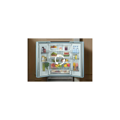 Kitchenaid® 20 cu. Ft. 30-Inch Width Standard Depth French Door Refrigerator with PrintShield® Finish and Interior Dispense KRFF330SPS