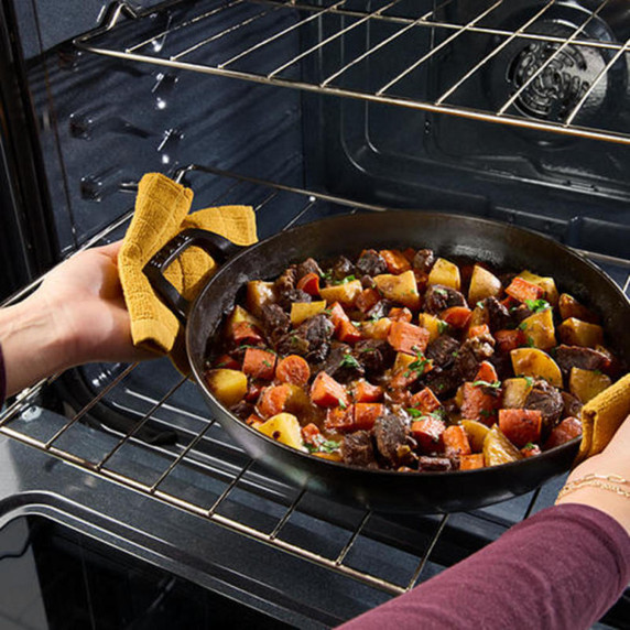 Whirlpool® 30-inch Gas Smart Range with No Preheat Mode and Steam Clean WSGS3330TB