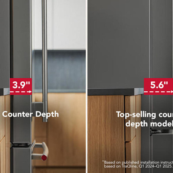 Kitchenaid® Counter-Depth French Door Refrigerator with External Water Dispenser KRFC736SPS