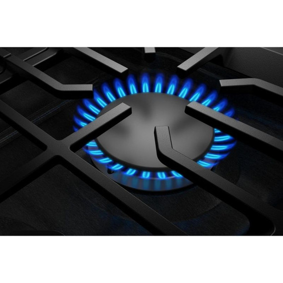 Kitchenaid® Gas-on-Metal Cooktop with 5 Versatile Burners and Edge-to-Edge Cast-Iron Grates KCGK336SSS