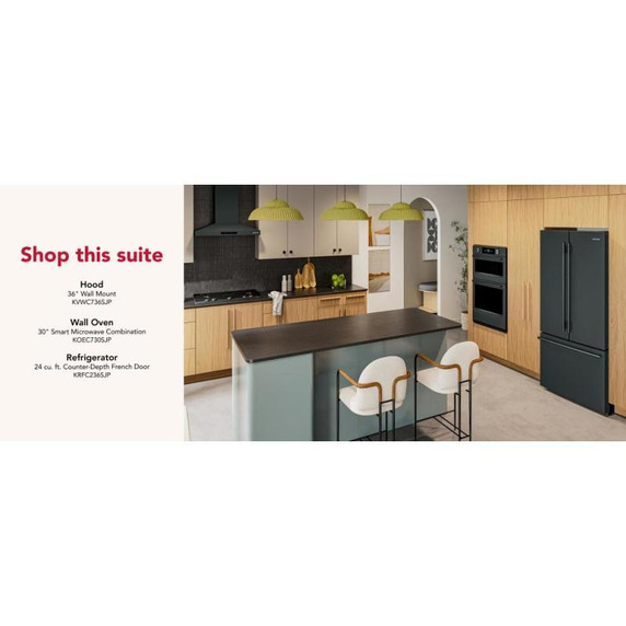 KitchenAid® 36 in. Gas Cooktop with 5 Burners and Integrated Wok Grate KCGK536SJP