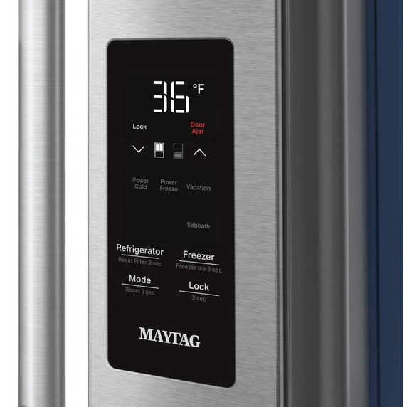 Maytag® 31 Cu. Ft. XL Capacity French Door Bottom Mount Refrigerator with Ice + Water MRFF4336TZ