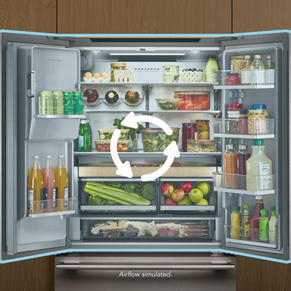 Kitchenaid® Counter-Depth French Door Refrigerator with Intelligent Auto Fill KRFC536SJP