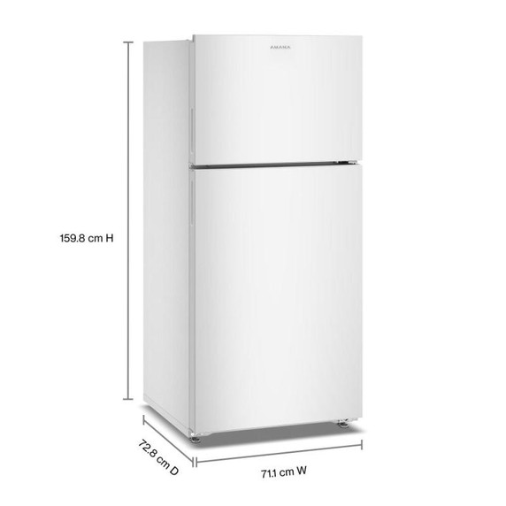 Amana® 28-Inch Wide Top-Freezer Refrigerator With A Large Crisper Drawer—14 Cu. Ft. ARTX2314TW
