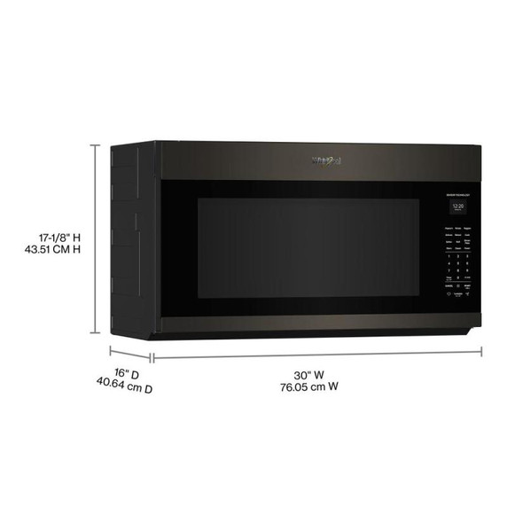 Whirlpool® 2.1 cu. ft. Microwave Hood with 4-Speed Venting YWMMS5630TV