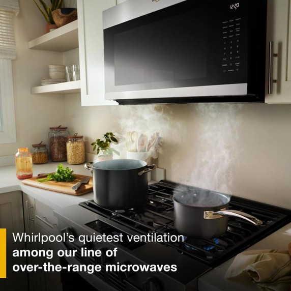 Whirlpool® 2.1 cu. ft. Microwave Hood with 4-Speed Venting YWMMS5630TV