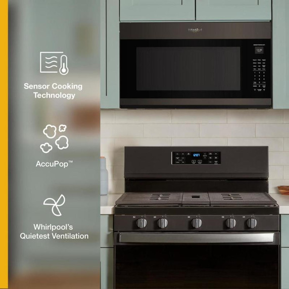 Whirlpool® 2.1 cu. ft. Microwave Hood with 4-Speed Venting YWMMS5630TV