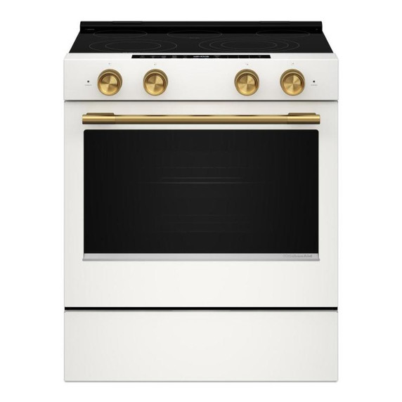 Kitchenaid® 5.3 Cu. Ft. Slide-in Electric Range with Two Even-Heat™ Hyper Elements and Convection Cooking Modes YKSES530SPL