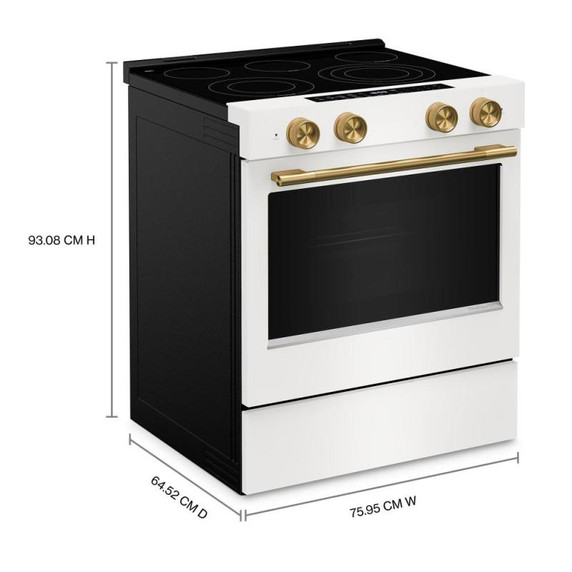 Kitchenaid® 5.3 Cu. Ft. Slide-in Electric Range with Two Even-Heat™ Hyper Elements and Convection Cooking Modes YKSES530SPL
