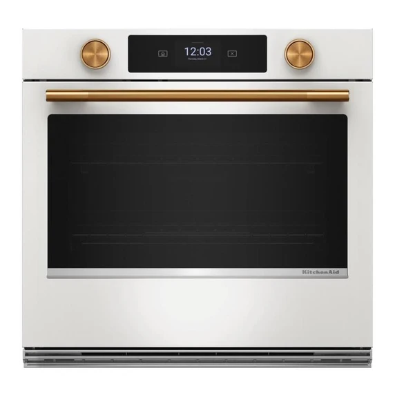 Kitchenaid® 30-inch Smart Electric Single Wall Oven with Assisted Cooking Modes KOES730SPL